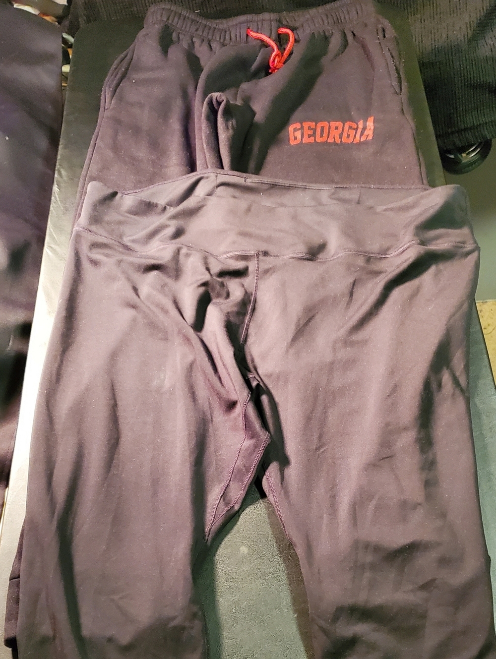 Nike Dri-fit Black Size 2x Leggings Pant/Simplymm SizeL Georgia Accent Sweatpant